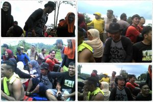 suasana di atas Truk